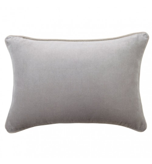 Grey Gabriel Rectangular Velvet Cushion